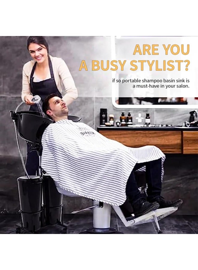 جلوبال ستار مجموعة وحدة حوض الشامبو المتنقل من جلوبالستار - مثالية لصالونات الحلاقة والتصفيف - Image 3