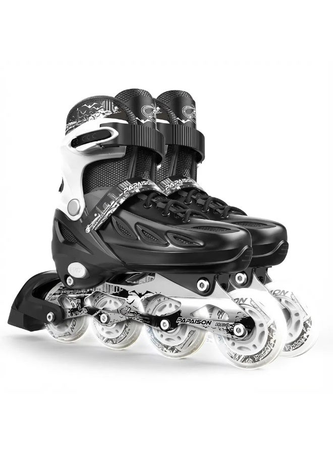 Kids Professional Inline Skating Shoes 8 Lighting Wheel Comfort Skate Shoes Children and Adults roller skates