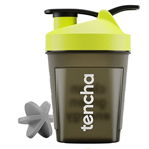Tencha Plastic Gym Shaker With Mixer Ball | Shaker For Pre-Post Workout & Protein Shake | Leak Proof | 100% Reusable | Bpa Free (Pack Of One), 300 ML, Multicolor - Image 1