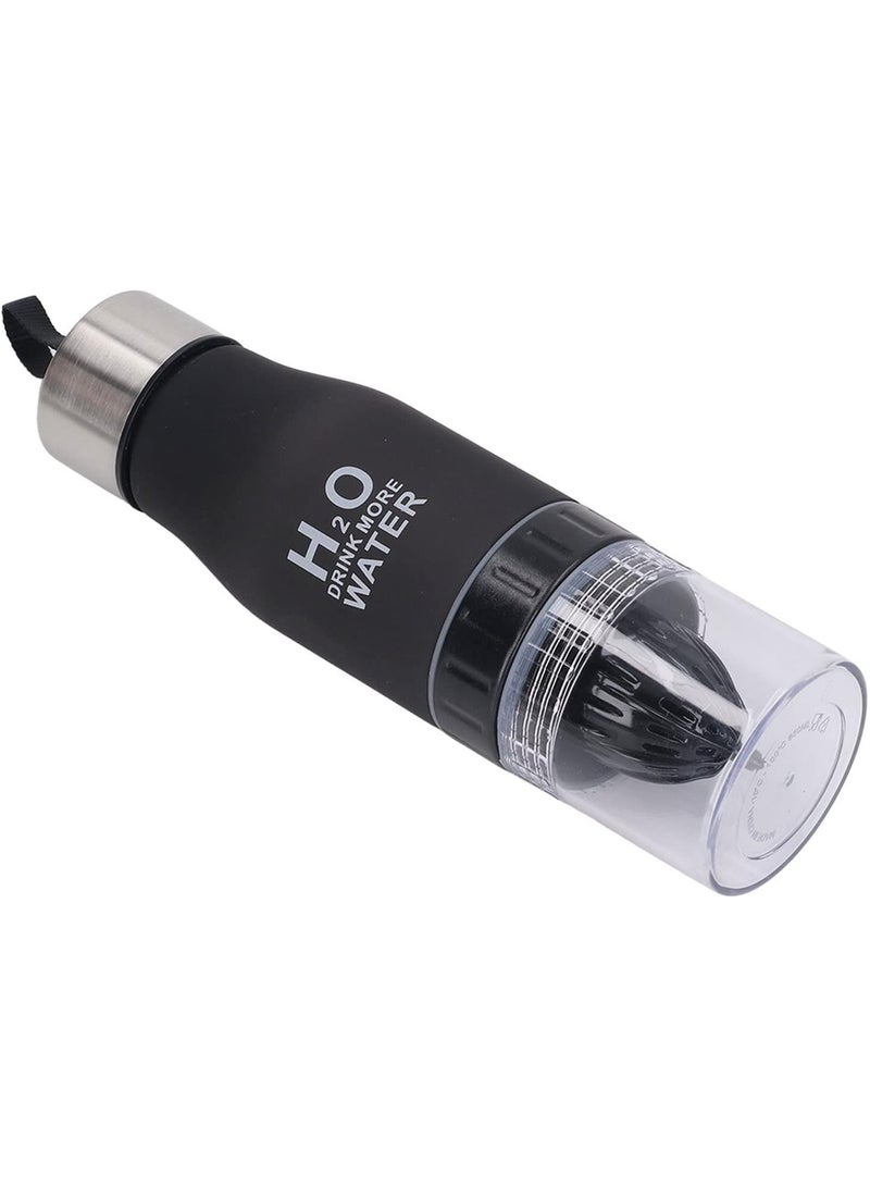 H2O 650ml Creative Christmas Plastic Fruit Infusion Water Bottle Outdoor Sports Lemon Juice Bottles Portable Pumpkin Drinkware - Image 2