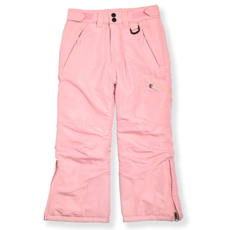 Arctic Quest Insulated Ski and Snow Pants for Boys and Girls Water Resistant Trousers for Kids Blush