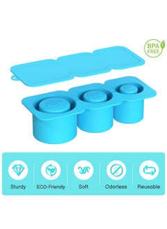 TEAM LUXURY Stanley Ice Mold, Tumbler Ice Trays For Freezer With Lid, Silicone Round Ice Cube Mold For 40 Oz Tumbler Cup, Silicone Ice Cube Tray With Lid And Bin, Reusable Ice Cube Trays, Whiskey Ice Cubes Mold  - Image 4
