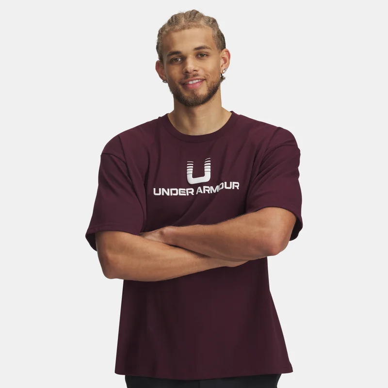 UNDER ARMOUR Men's U Logo Heavyweight T-Shirt