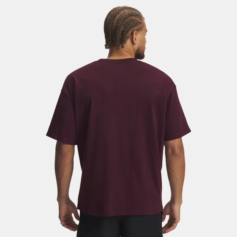Under Armour Red Men's U Logo Heavyweight T-Shirt for Men | Best Price UAE