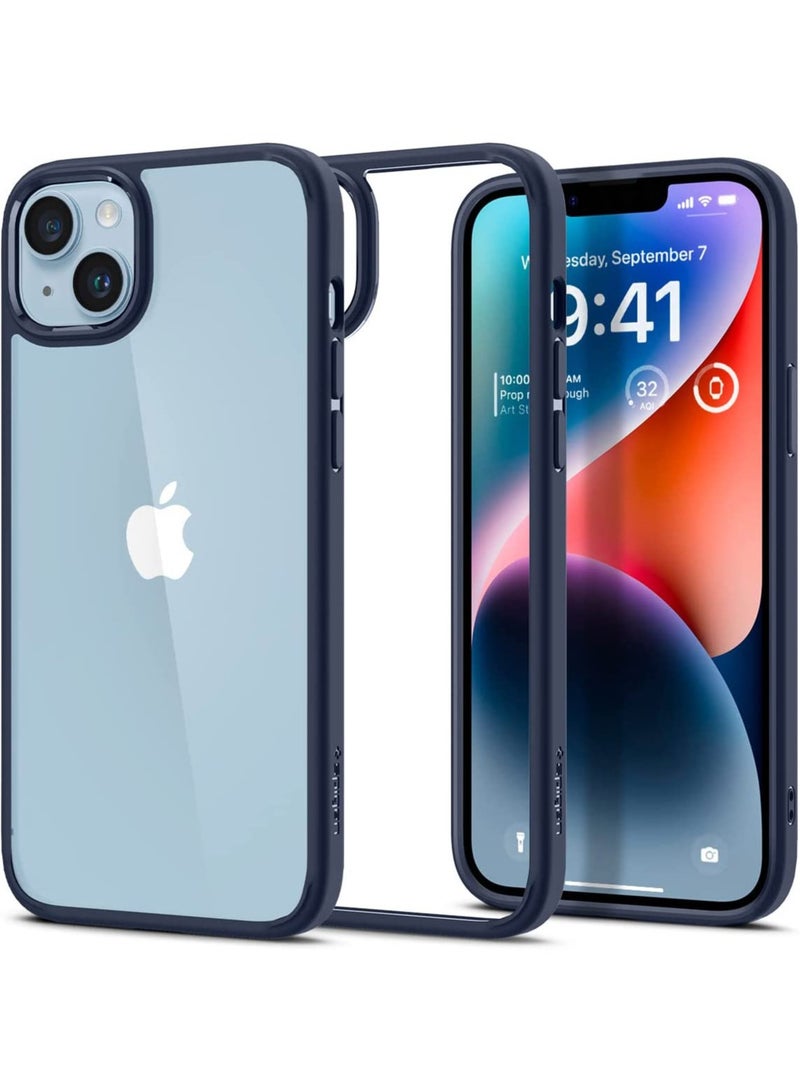 Spigen Ultra Hybrid iPhone 14 Plus Case Cover - Navy Blue  - Image 1