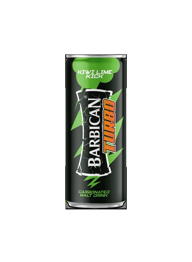 Barbican Turbo Kiwi Lime Flavoured Malt 240ml in Can x 24 Pack - Image 3
