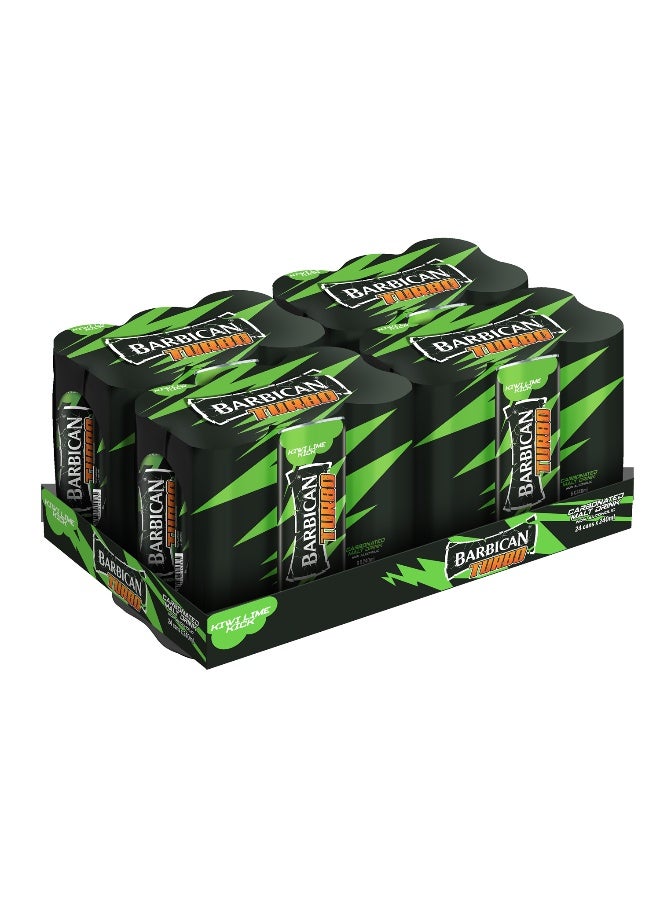 Barbican Turbo Kiwi Lime Flavoured Malt 240ml in Can x 24 Pack - Image 1