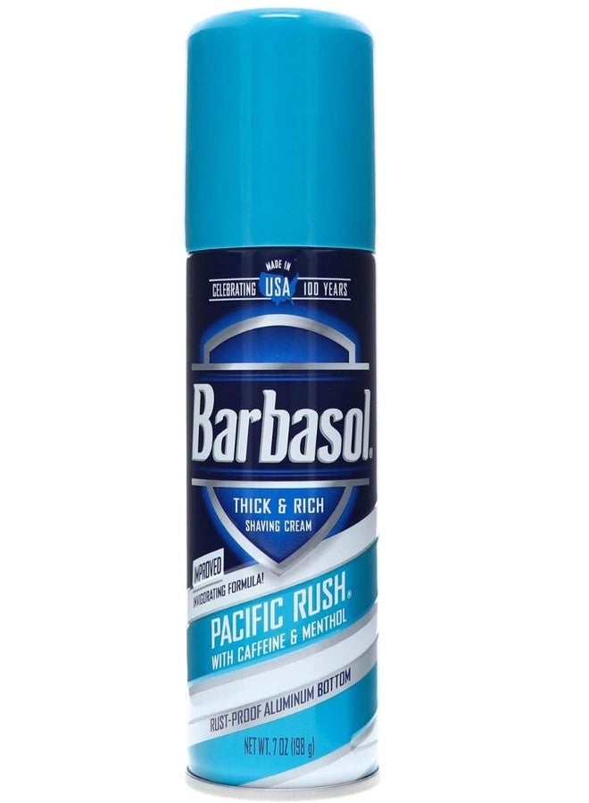 Barbasol Pacific Rush with Caffeine and Menthol Thick & Rich Shaving Cream 7 oz - Image 1