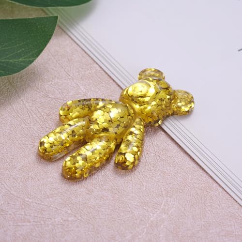 Aesnefe Worry Bear, Pocket Bear Hug, Anxiety Gifts for Men Women, Anxiety Relief Gifts, Mental Health Positivity Gift for Anxious Friend, Back to School Reminder of Comfort, Gold - Image 3