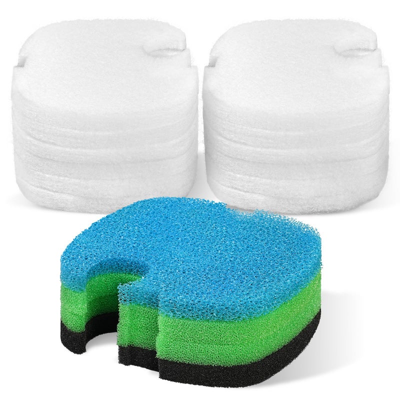 AQUANEAT Replacement Canister Filter Pads Compatible with SUNSUN HW-304B/404B/704B/3000 CF500 Aquarium Filter Media Generic Floss - Image 1