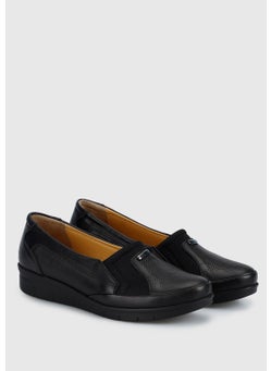 eclipse Black Leather Women's Shoes  - Image 2
