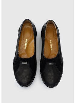 eclipse Black Leather Women's Shoes  - Image 5