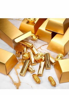 Excefore 24 Pcs Gold Bars Fake Gold Bar Gift Box Golden Party Favor Boxes  Theme Party Supplies for Candy Treats Toys Decoration, 5.5 x 3.2 Inches  - Image 3