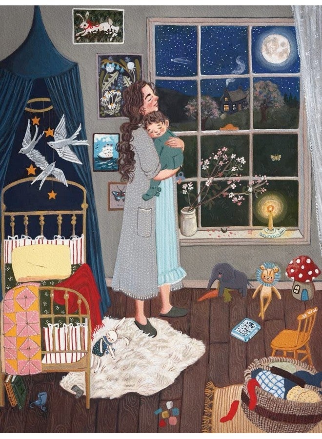 نيويورك بازل كومباني شركة نيويورك للألغاز - لوري بيمبرتون "القمر نفسه" - أحجية الصور المقطوعة المكونة من 1000 قطعة لليالي الألعاب العائلية من تأليف لوري بيمبرتون - Image 1