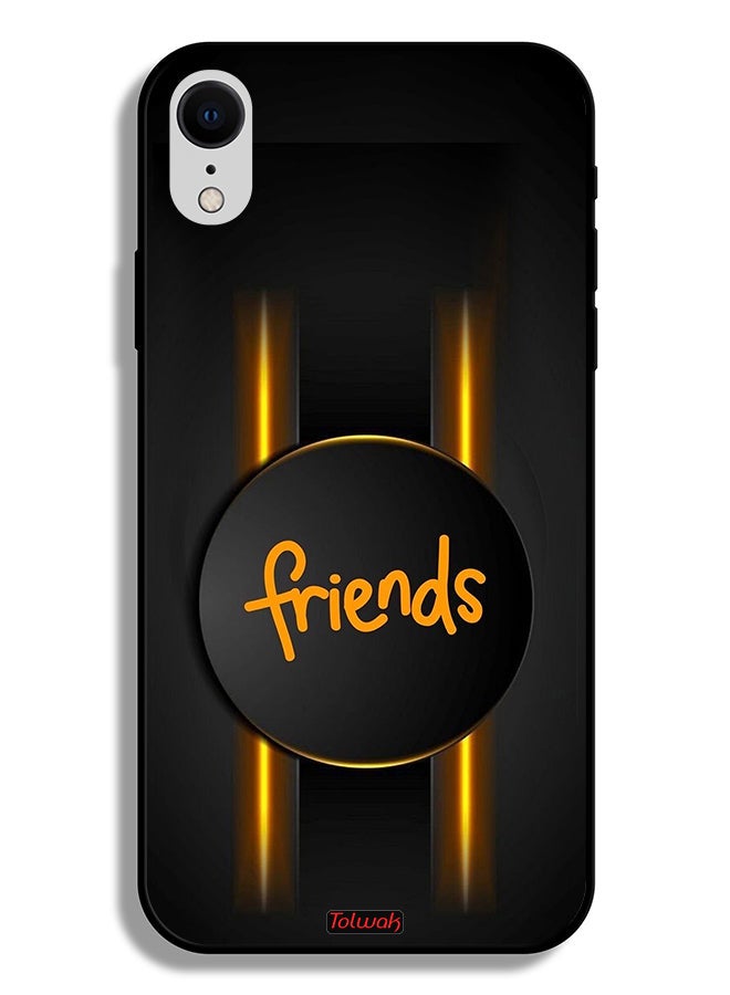 Tolwak Apple iPhone XR Protective Case Friends - Image 2