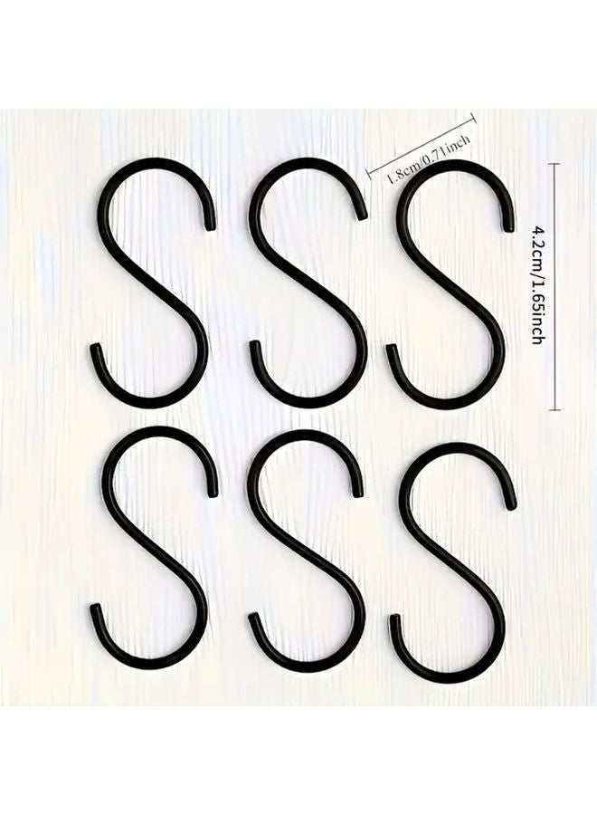 10Pcs Stainless Steel S Hooks Anti Slip Space Saving For Kitchen Garden Wardrobe - Image 5