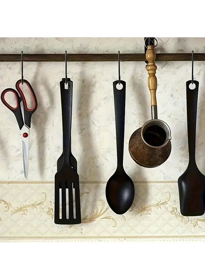 10Pcs Stainless Steel S Hooks Anti Slip Space Saving For Kitchen Garden Wardrobe - Image 3