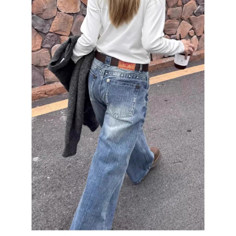 Unisex Classic Denim Jeans Loose Fit Daily Outdoor Wear - Image 5