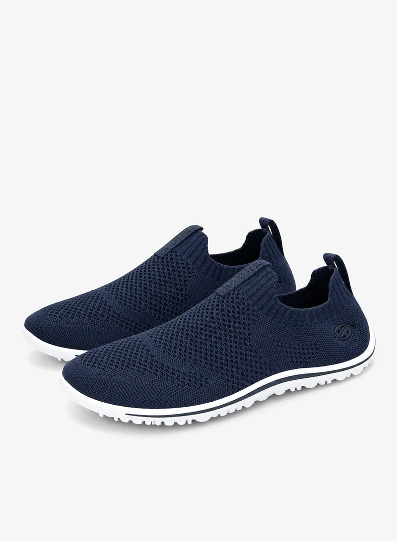 دوكرز باي جيرلي Men's Breathable Knit Slip-On Sneakers - Navy