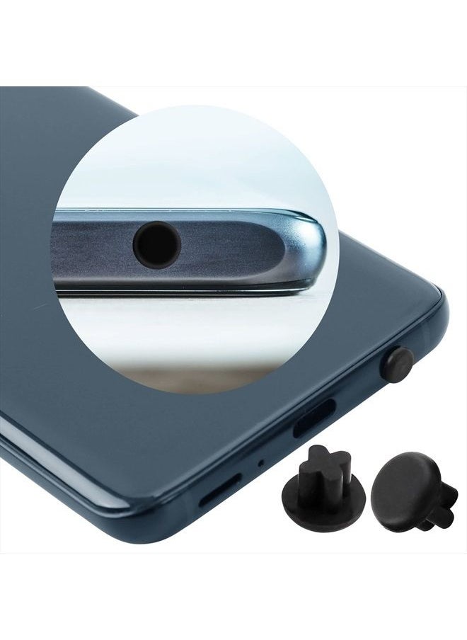 uxcell - Rubber Dust Plug, 3.5mm Anti-Dust Headphone Jack Dust Plug Dust Cap for Mobile Phone Laptop Desktop Computer 15pcs Black - Image 1