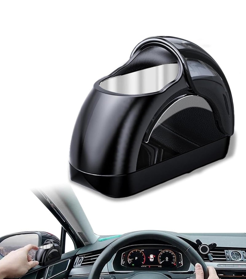 ACROWN منفضة سجائر سيارة أكراون، منفضة سجائر محمولة للسيارة، سلة مهملات صغيرة للسيارة، منفضة سجائر غير مدخنة من الفولاذ المقاوم للصدأ قابلة للفصل مع غطاء، منفضات سجائر سيارات مقاومة للرياح - Image 1