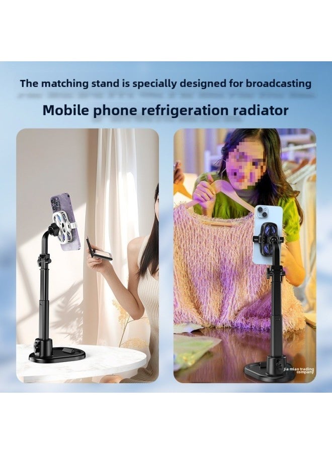 Generic Ken Sawyer Radiator Mobile Phone Live Cooling Mute Dual-Core Semiconductor Refrigeration Game Back Clip Water Cooling Fan-Color:K12 Refrigeration Model [white] Intelligent Temperature Adjustment ★ Universal For Live Broadcast  - Image 5