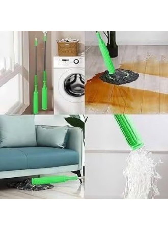 Microfiber Twist Mop Self Wringing Floor Cleaning Mop with Extendable Stainless Steel Handle 1 Piece for Cleaning Hardwood Marble Tile and Laminate Floors - Image 5