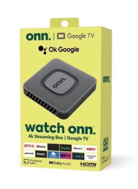 Google TV 4K UHD Streaming Box || High-Definition Android TV Media Player with Voice Remote Control – Supports YouTube, Netflix, and More – Smart Wi-Fi Streaming Device for Home Entertainment and Apps – HDMI Output and Easy Setup