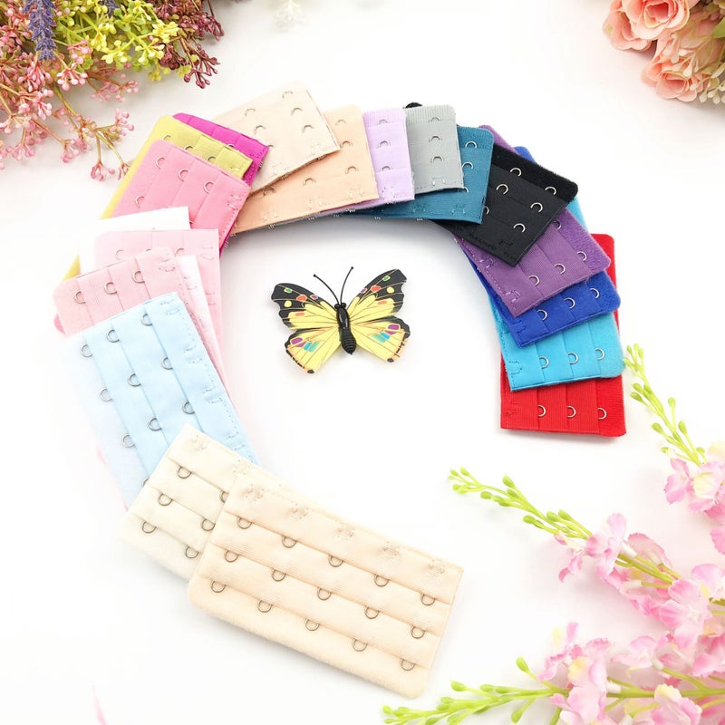 Generic Underwear extension buckle three rows of five buttons/5 rows of 9.5cm bra extension back buckle buckle many colors without packaging Custom-made special shot 
