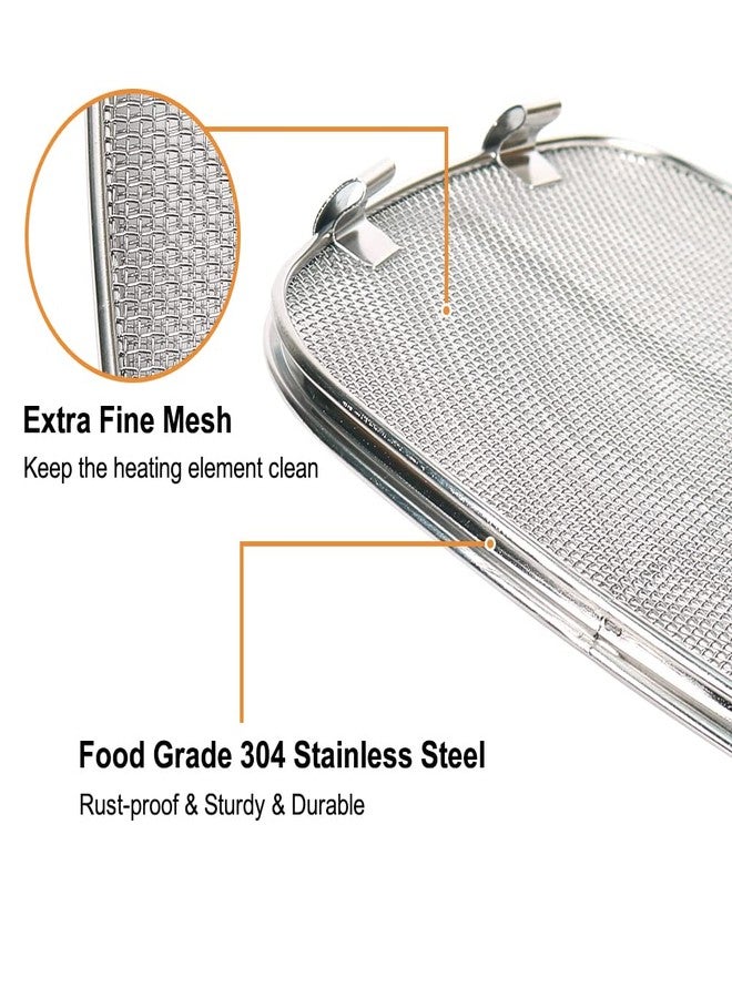 BYKITCHEN Stainless Steel Splatter Shield for Ninja Foodi AG301, Air Fryer Accessories for Ninja Foodi 5-in-1 Indoor Grill, Replacement Parts for Ninja Foodi AG300, AG300C,AG301C, AG302, AG400 - Image 4