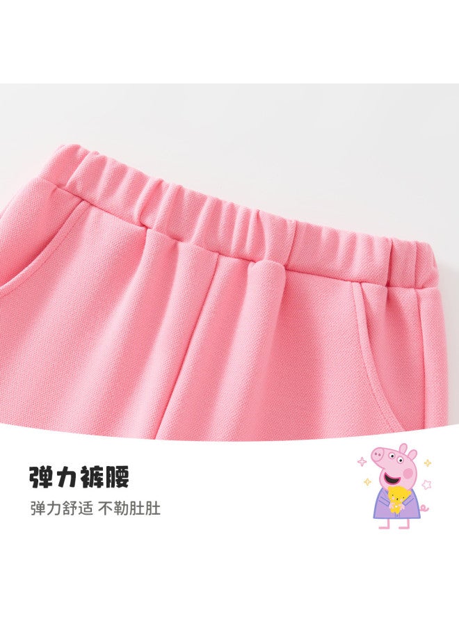 Peppa Pig spring Loose & Slimming Comfortable Wide-leg Pants For Girls - Versatile Casual Baby & Toddler Long Pants - Image 4