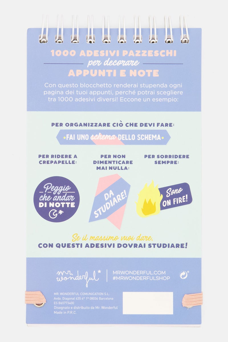 Mr. Wonderful Badass Note Stickers Notebook, Blue Combo  - Image 2