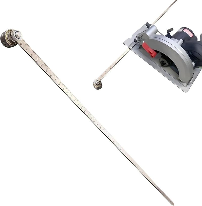 Single Bearing Precision Cutting Guide With 60cm Adjustable Rail For Woodworking Metal Construction - Image 2