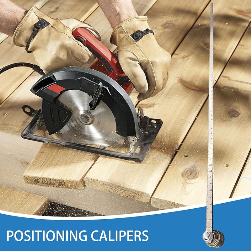 Single Bearing Precision Cutting Guide With 60cm Adjustable Rail For Woodworking Metal Construction - Image 3