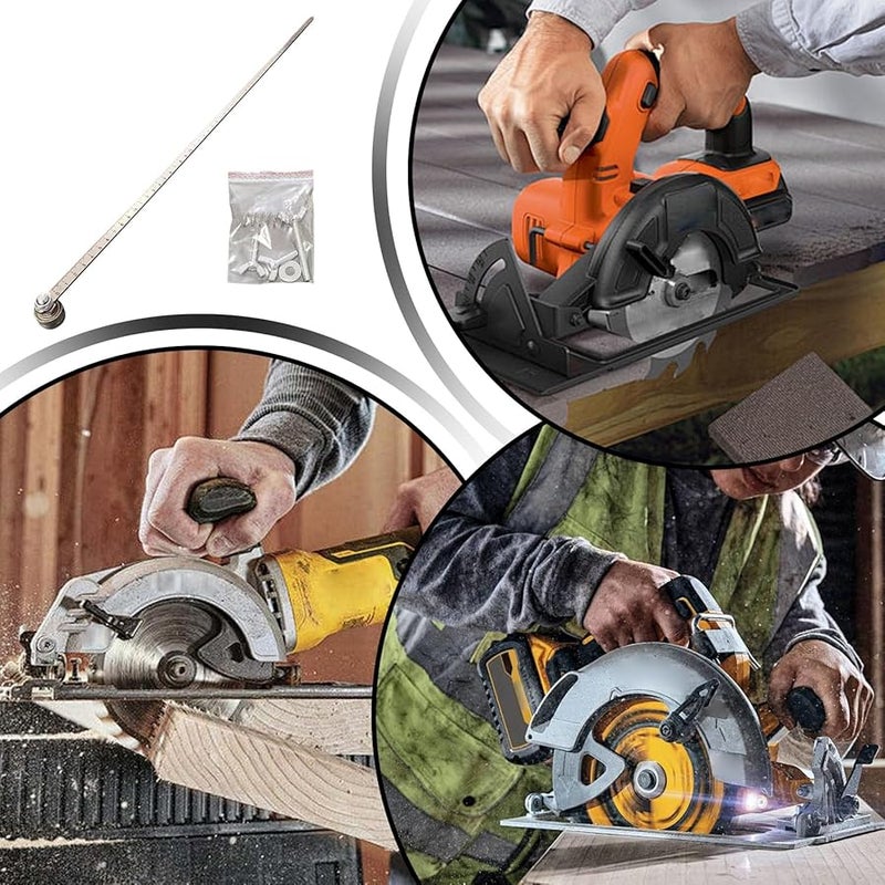 Single Bearing Precision Cutting Guide With 60cm Adjustable Rail For Woodworking Metal Construction - Image 5