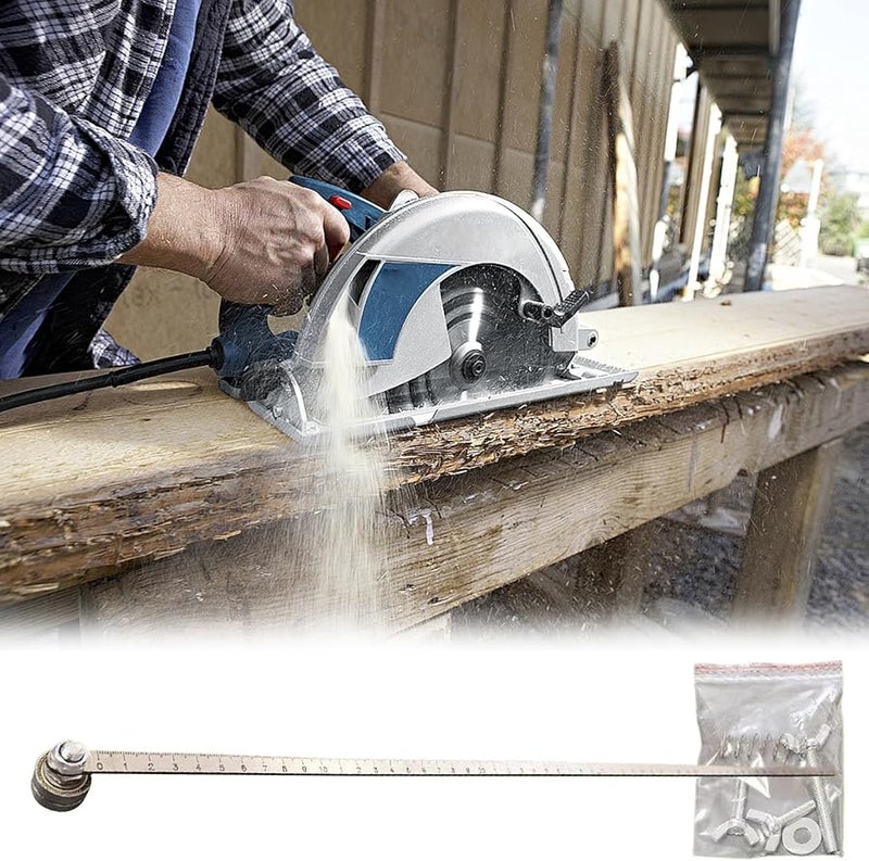 Single Bearing Precision Cutting Guide With 60cm Adjustable Rail For Woodworking Metal Construction - Image 4