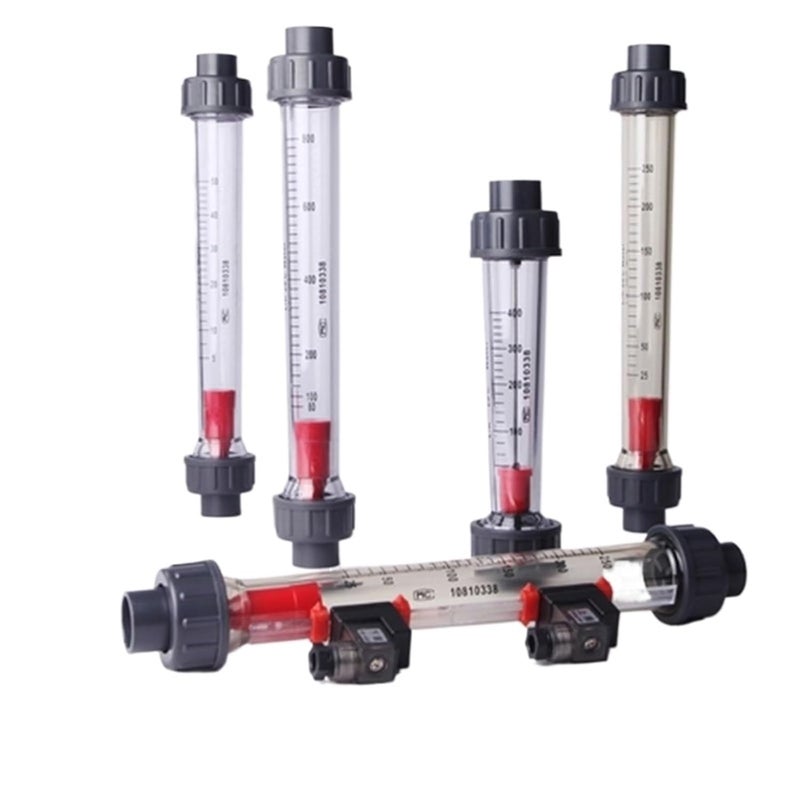 1pcs Short LZS-15/25/32/40/50/65 60 100 160 250 400 600 1000 LPH Plastic Piping Liquid Float Flowmeter Water Flow Meter Rotameter(DN25 100-1000LPH,Gluing Socket) - Image 3