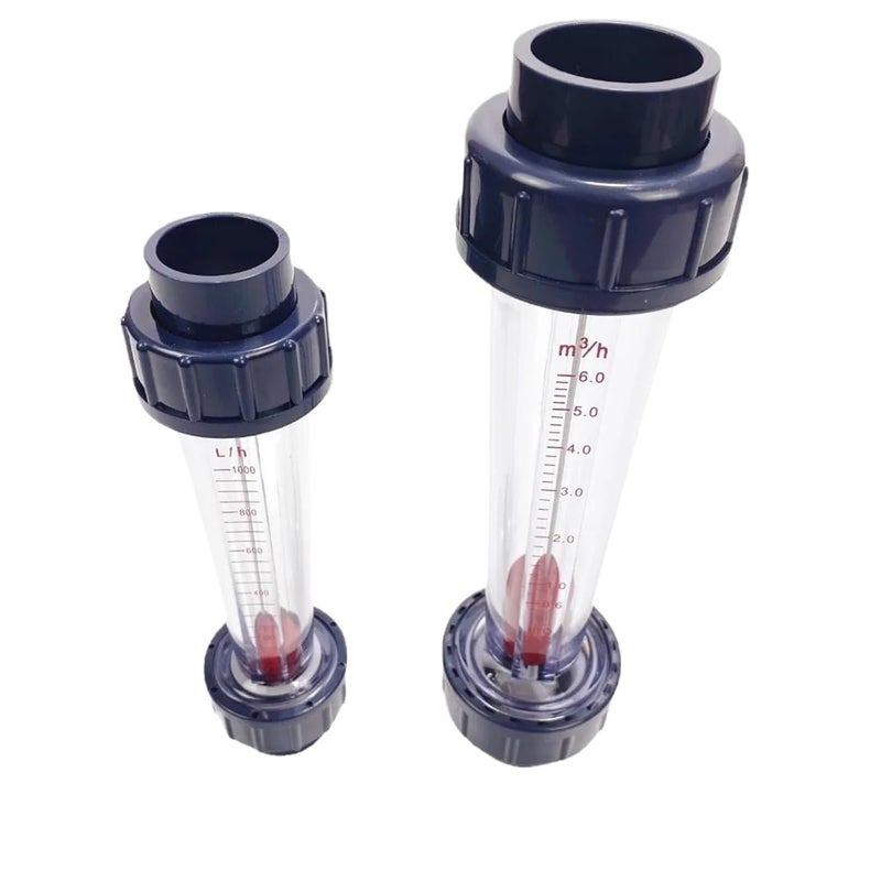 1pcs Short LZS-15/25/32/40/50/65 60 100 160 250 400 600 1000 LPH Plastic Piping Liquid Float Flowmeter Water Flow Meter Rotameter(DN25 100-1000LPH,Gluing Socket) - Image 1