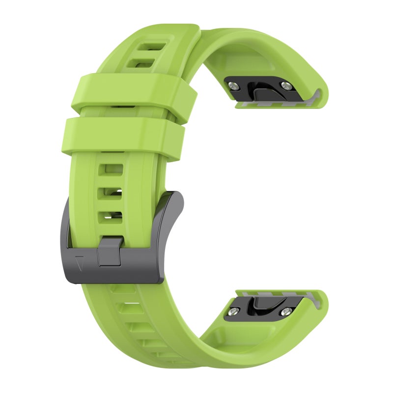 S-TOP For Garmin Forerunner 945 22mm Silicone Solid Color Watch Band(Lime Green) - Image 1