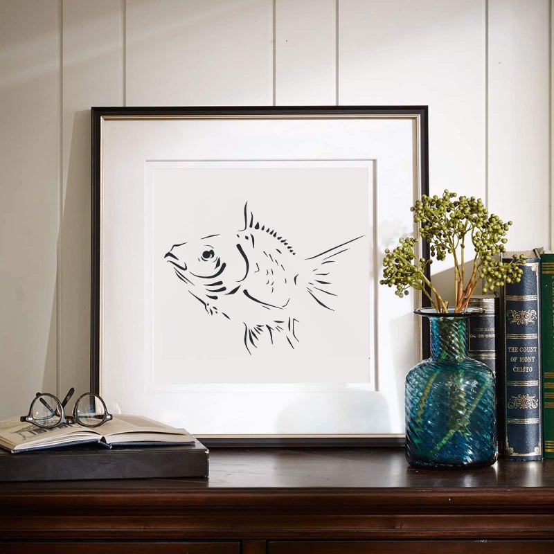 Angoo Animal Stencils for Panting-Fish Stencils,8 Pack - Image 5