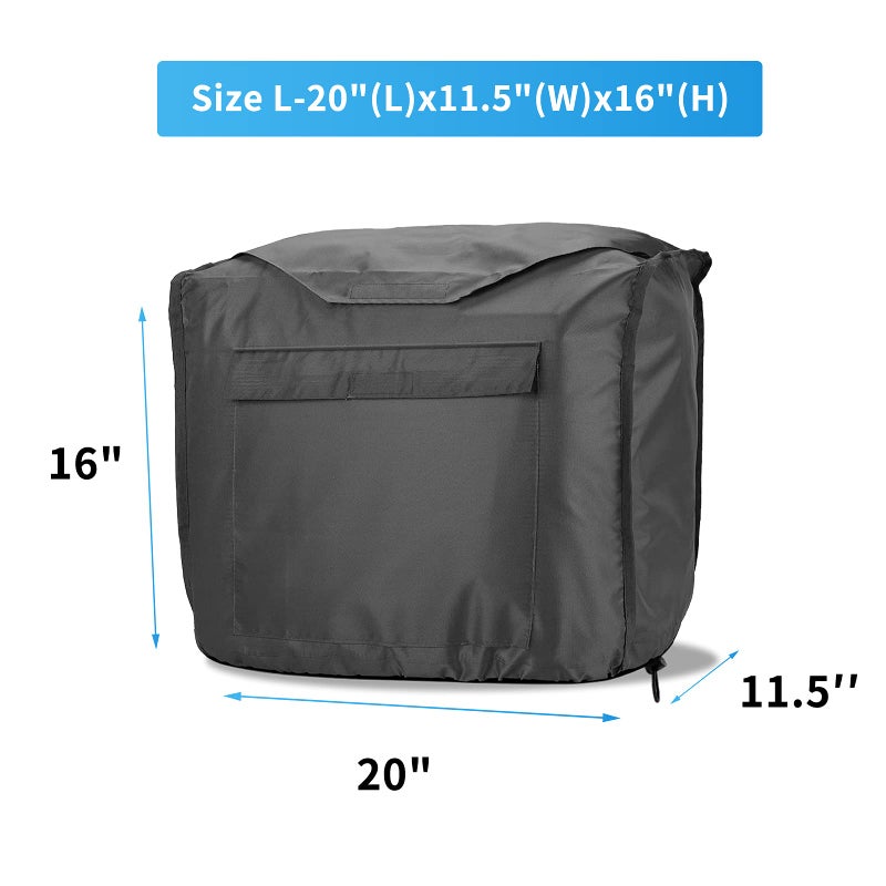 Joramoy Generator Covers Waterproof for Honda Inverter Generators EU2200i EU2200ic EU2000i EU2000ic Camo Companion for Honda Power Equiment Heavy Duty 420D Oxford Cover - Image 2