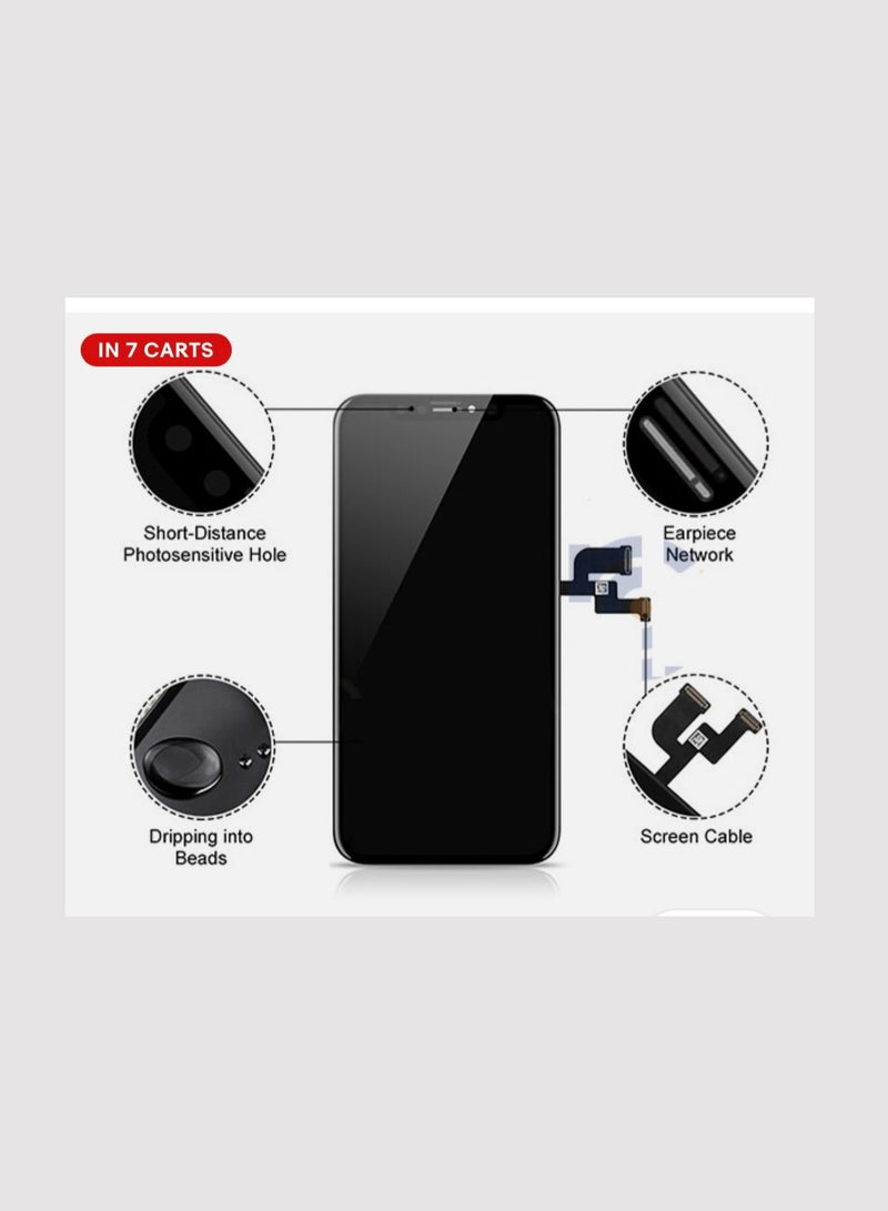 Generic GX Premium OLED Display Assembly for iPhone X (5.8-inch) — Full Front LCD & Touch Digitizer — Black  - Image 4