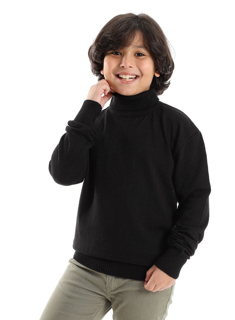 Caesar Boys' High Neck Fleece T-Shirt  - Image 3