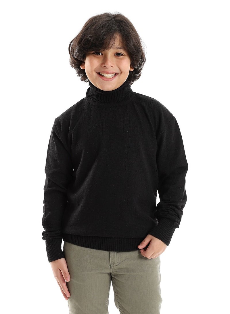 Caesar Boys' High Neck Fleece T-Shirt  - Image 1