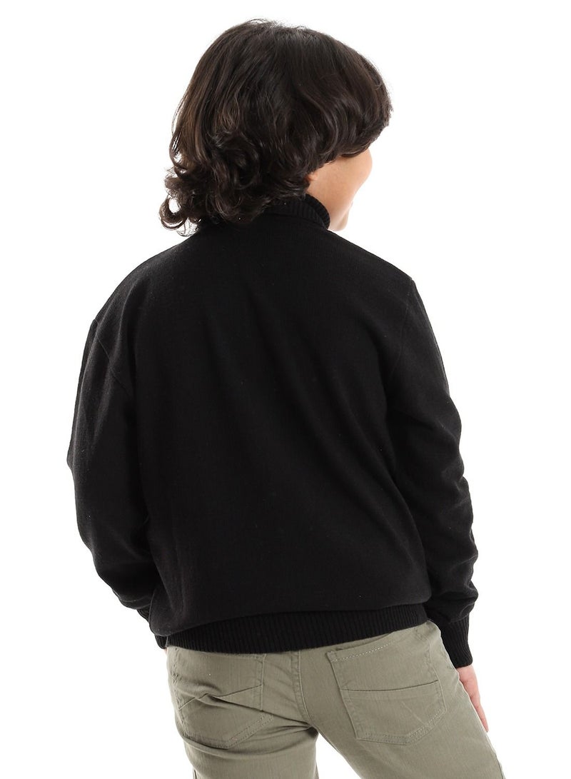 Caesar Boys' High Neck Fleece T-Shirt  - Image 4