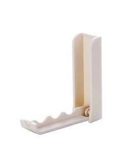 Thoraya Foldable Hook Self Adhesive Plastic Space Saving Wall Mount Folding Hook for Clothes Hats White  - Image 1