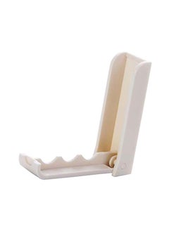 Thoraya Foldable Hook Self Adhesive Plastic Space Saving Wall Mount Folding Hook for Clothes Hats White  - Image 4