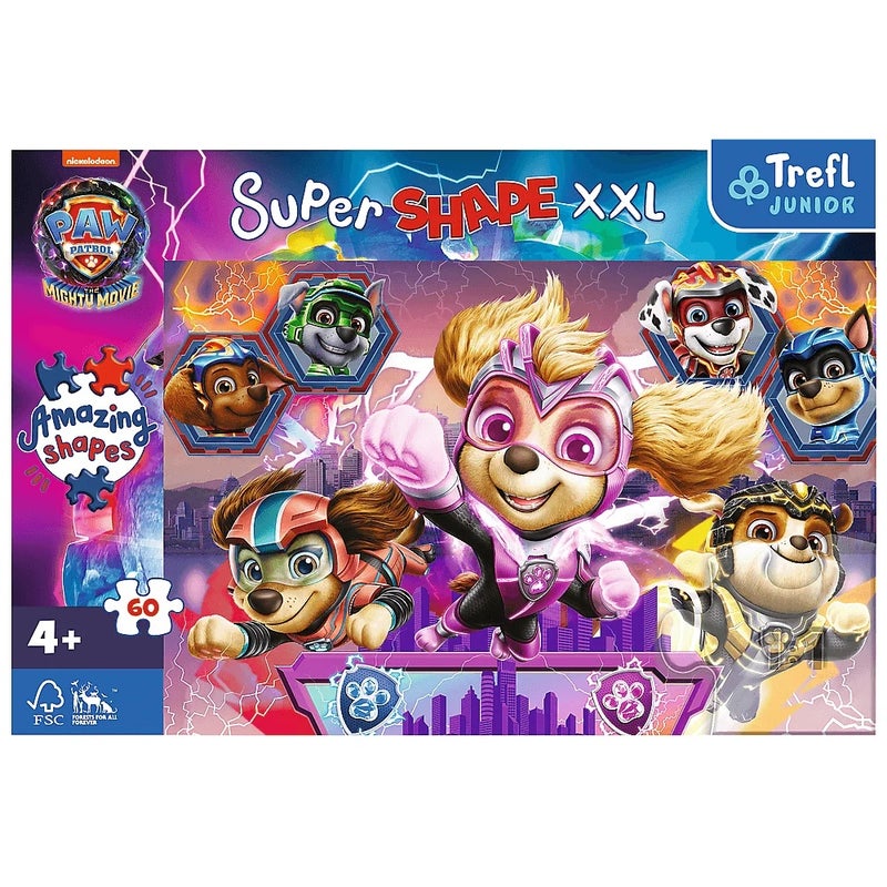 Trefl - Junior Paw Patrol Happy Dogs XXL Puzzle 60 Pieces - 50036 - Image 3