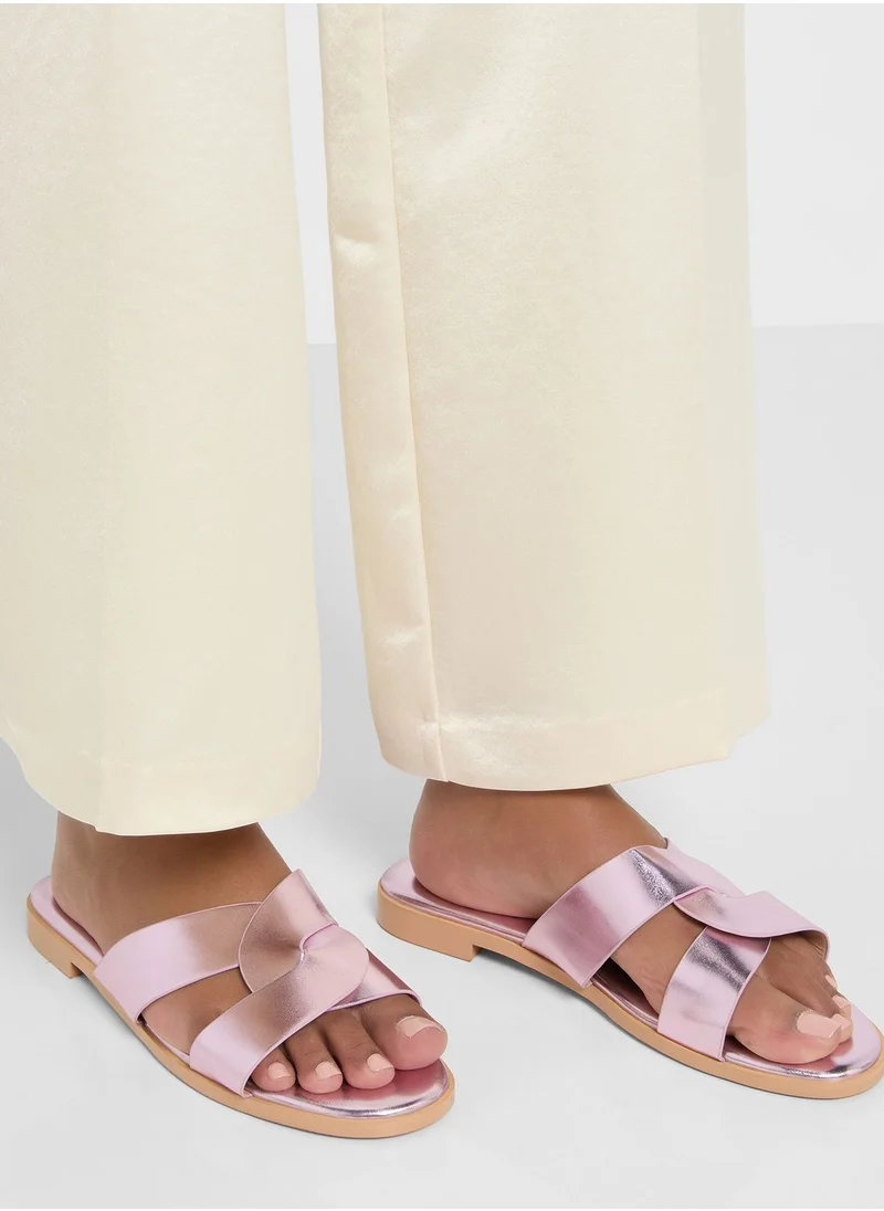 Khizana Interwoven Strap Flat Sandal
