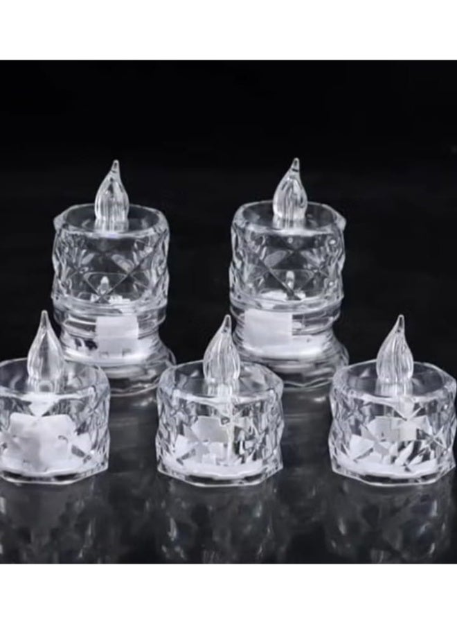 12 قطعة - شموع زخرفية بدون لهب وبدون دخان - Image 2